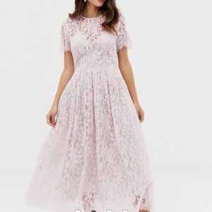 ASOS Pink Lace Dress